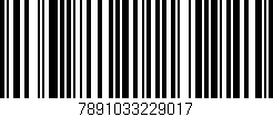 Código de barras (EAN, GTIN, SKU, ISBN): '7891033229017'
