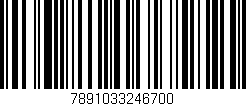 Código de barras (EAN, GTIN, SKU, ISBN): '7891033246700'