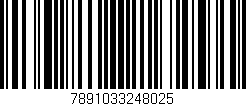 Código de barras (EAN, GTIN, SKU, ISBN): '7891033248025'