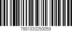 Código de barras (EAN, GTIN, SKU, ISBN): '7891033250059'