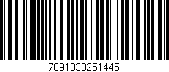 Código de barras (EAN, GTIN, SKU, ISBN): '7891033251445'