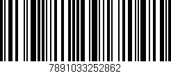 Código de barras (EAN, GTIN, SKU, ISBN): '7891033252862'