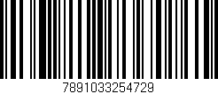 Código de barras (EAN, GTIN, SKU, ISBN): '7891033254729'