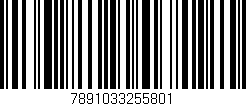 Código de barras (EAN, GTIN, SKU, ISBN): '7891033255801'
