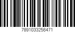 Código de barras (EAN, GTIN, SKU, ISBN): '7891033256471'