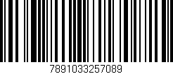 Código de barras (EAN, GTIN, SKU, ISBN): '7891033257089'