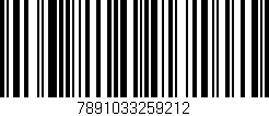 Código de barras (EAN, GTIN, SKU, ISBN): '7891033259212'