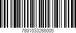 Código de barras (EAN, GTIN, SKU, ISBN): '7891033266005'