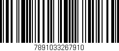 Código de barras (EAN, GTIN, SKU, ISBN): '7891033267910'