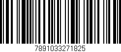 Código de barras (EAN, GTIN, SKU, ISBN): '7891033271825'