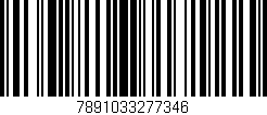 Código de barras (EAN, GTIN, SKU, ISBN): '7891033277346'