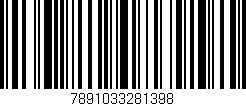 Código de barras (EAN, GTIN, SKU, ISBN): '7891033281398'