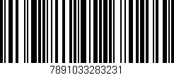 Código de barras (EAN, GTIN, SKU, ISBN): '7891033283231'