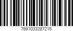 Código de barras (EAN, GTIN, SKU, ISBN): '7891033287215'
