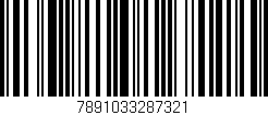 Código de barras (EAN, GTIN, SKU, ISBN): '7891033287321'