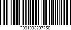 Código de barras (EAN, GTIN, SKU, ISBN): '7891033287758'