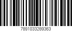 Código de barras (EAN, GTIN, SKU, ISBN): '7891033289363'