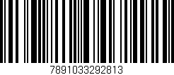 Código de barras (EAN, GTIN, SKU, ISBN): '7891033292813'