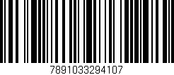Código de barras (EAN, GTIN, SKU, ISBN): '7891033294107'
