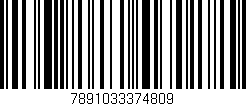 Código de barras (EAN, GTIN, SKU, ISBN): '7891033374809'
