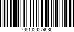 Código de barras (EAN, GTIN, SKU, ISBN): '7891033374960'