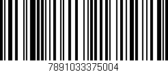 Código de barras (EAN, GTIN, SKU, ISBN): '7891033375004'
