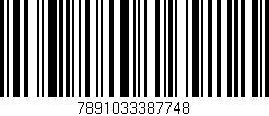 Código de barras (EAN, GTIN, SKU, ISBN): '7891033387748'
