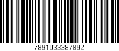 Código de barras (EAN, GTIN, SKU, ISBN): '7891033387892'