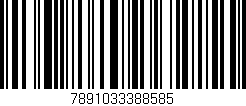 Código de barras (EAN, GTIN, SKU, ISBN): '7891033388585'