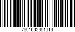 Código de barras (EAN, GTIN, SKU, ISBN): '7891033391318'