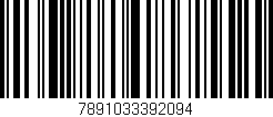 Código de barras (EAN, GTIN, SKU, ISBN): '7891033392094'