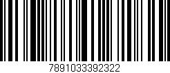 Código de barras (EAN, GTIN, SKU, ISBN): '7891033392322'