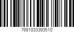Código de barras (EAN, GTIN, SKU, ISBN): '7891033393510'