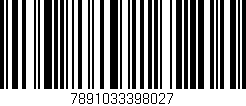Código de barras (EAN, GTIN, SKU, ISBN): '7891033398027'