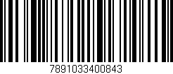 Código de barras (EAN, GTIN, SKU, ISBN): '7891033400843'