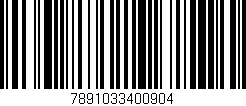 Código de barras (EAN, GTIN, SKU, ISBN): '7891033400904'