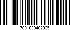 Código de barras (EAN, GTIN, SKU, ISBN): '7891033402335'
