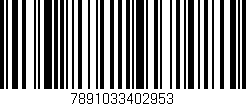 Código de barras (EAN, GTIN, SKU, ISBN): '7891033402953'