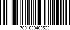 Código de barras (EAN, GTIN, SKU, ISBN): '7891033403523'