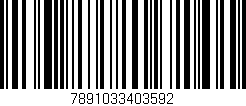 Código de barras (EAN, GTIN, SKU, ISBN): '7891033403592'