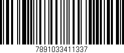 Código de barras (EAN, GTIN, SKU, ISBN): '7891033411337'
