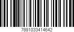 Código de barras (EAN, GTIN, SKU, ISBN): '7891033414642'