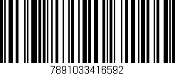 Código de barras (EAN, GTIN, SKU, ISBN): '7891033416592'