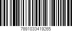 Código de barras (EAN, GTIN, SKU, ISBN): '7891033419265'