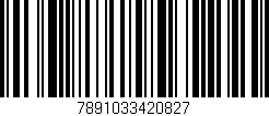 Código de barras (EAN, GTIN, SKU, ISBN): '7891033420827'