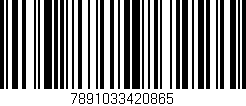 Código de barras (EAN, GTIN, SKU, ISBN): '7891033420865'