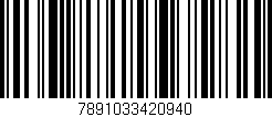 Código de barras (EAN, GTIN, SKU, ISBN): '7891033420940'