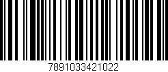 Código de barras (EAN, GTIN, SKU, ISBN): '7891033421022'