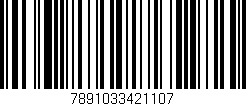 Código de barras (EAN, GTIN, SKU, ISBN): '7891033421107'
