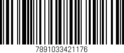 Código de barras (EAN, GTIN, SKU, ISBN): '7891033421176'